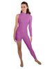 Solid Lycra Half and Half Tapered Leg Unitard