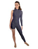 Solid Lycra Half and Half Tapered Leg Unitard