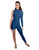 Solid Lycra Half and Half Tapered Leg Unitard