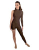 Solid Lycra Half and Half Tapered Leg Unitard