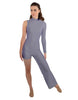 Solid Lycra Half and Half Tap Pant Unitard