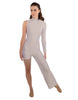 Solid Lycra Half and Half Tap Pant Unitard