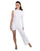 Solid Lycra Half and Half Tap Pant Unitard