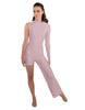 Solid Lycra Half and Half Tap Pant Unitard
