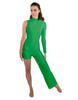 Solid Lycra Half and Half Tap Pant Unitard