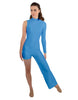 Solid Lycra Half and Half Tap Pant Unitard