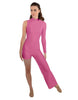 Solid Lycra Half and Half Tap Pant Unitard