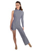 Solid Lycra Half and Half Tap Pant Unitard