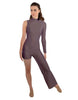 Solid Lycra Half and Half Tap Pant Unitard