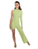 Solid Lycra Half and Half Tap Pant Unitard