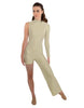 Solid Lycra Half and Half Tap Pant Unitard