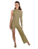 Solid Lycra Half and Half Tap Pant Unitard