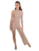 Solid Lycra Half and Half Tap Pant Unitard