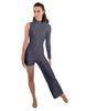 Solid Lycra Half and Half Tap Pant Unitard
