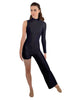Solid Lycra Half and Half Tap Pant Unitard