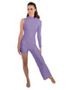 Solid Lycra Half and Half Tap Pant Unitard