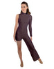 Solid Lycra Half and Half Tap Pant Unitard