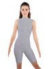 Solid Lycra Sleeveless Keyhole Bike Short Biketard
