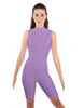 Solid Lycra Sleeveless Keyhole Bike Short Biketard
