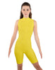 Solid Lycra Sleeveless Keyhole Bike Short Biketard