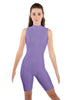 Solid Lycra Sleeveless Keyhole Bike Short Biketard