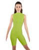 Solid Lycra Sleeveless Keyhole Bike Short Biketard