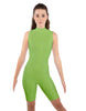 Solid Lycra Sleeveless Keyhole Bike Short Biketard
