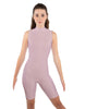 Solid Lycra Sleeveless Keyhole Bike Short Biketard