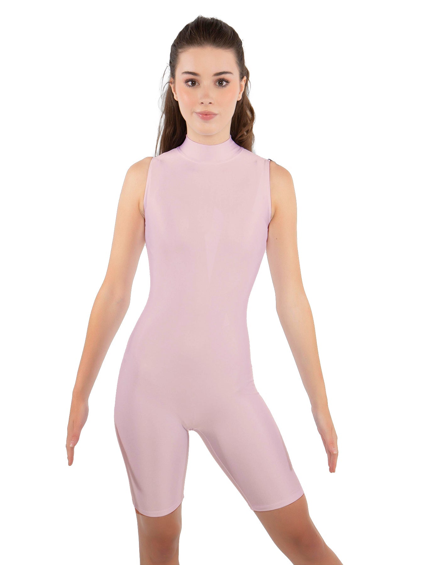 Solid Lycra Sleeveless Keyhole Bike Short Biketard
