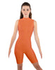 Solid Lycra Sleeveless Keyhole Bike Short Biketard
