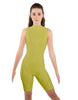 Solid Lycra Sleeveless Keyhole Bike Short Biketard