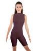 Solid Lycra Sleeveless Keyhole Bike Short Biketard