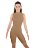 Solid Lycra Sleeveless Keyhole Bike Short Biketard