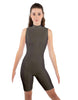 Solid Lycra Sleeveless Keyhole Bike Short Biketard