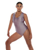 Solid Lycra Keyhole Open Back Leotard with Hood