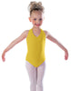 Solid Lycra Vneck Halter Leotard