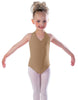 Solid Lycra Vneck Halter Leotard