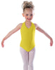 Solid Lycra Vneck Halter Leotard