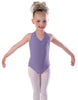 Solid Lycra Vneck Halter Leotard