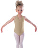 Solid Lycra Vneck Halter Leotard