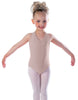 Solid Lycra Vneck Halter Leotard