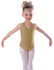 Solid Lycra Vneck Halter Leotard