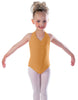 Solid Lycra Vneck Halter Leotard