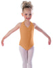 Solid Lycra Vneck Halter Leotard