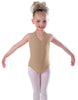 Solid Lycra Vneck Halter Leotard
