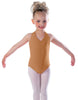 Solid Lycra Vneck Halter Leotard