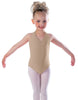 Solid Lycra Vneck Halter Leotard