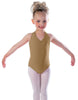 Solid Lycra Vneck Halter Leotard