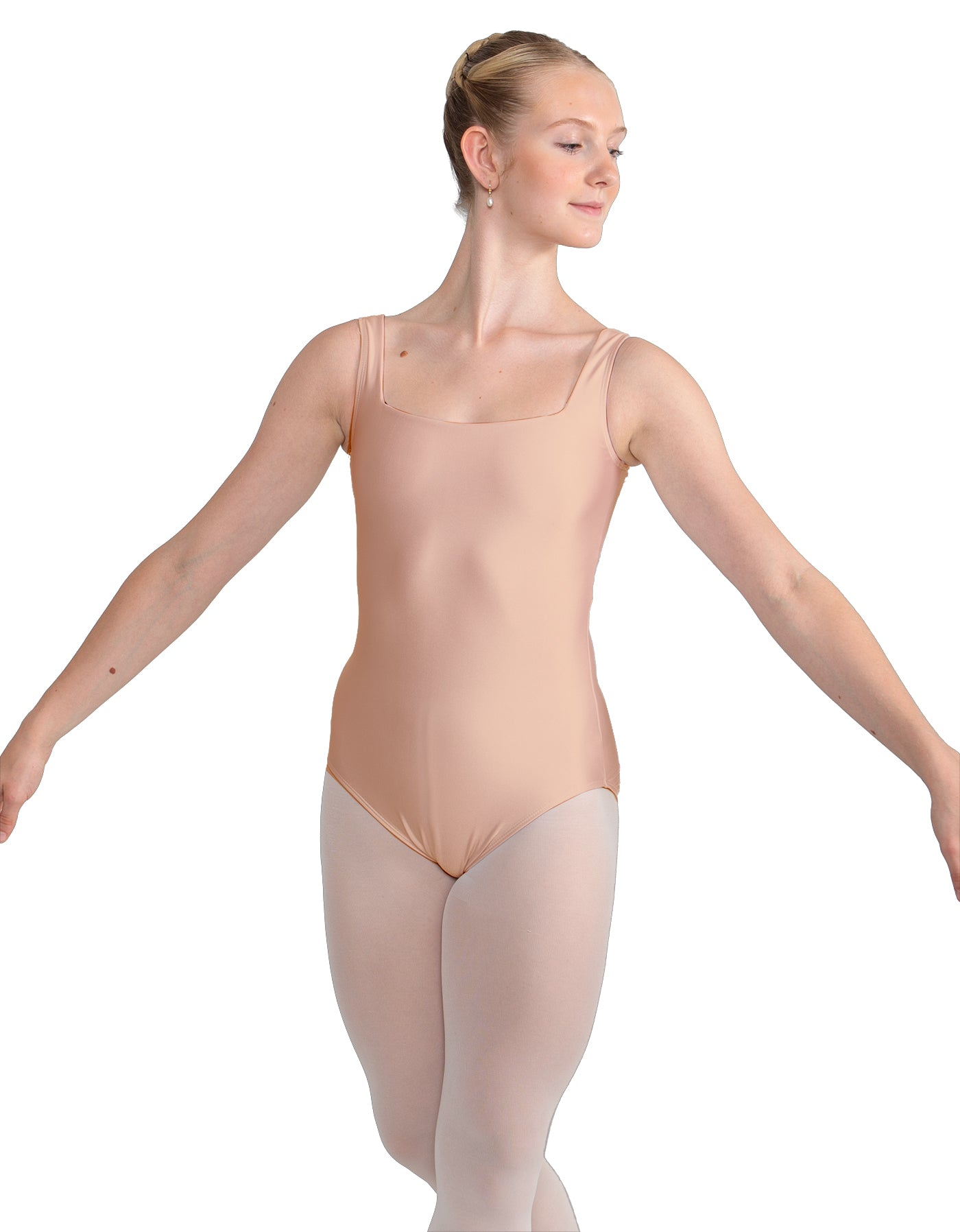 Solid Lycra Square Neck Leotard