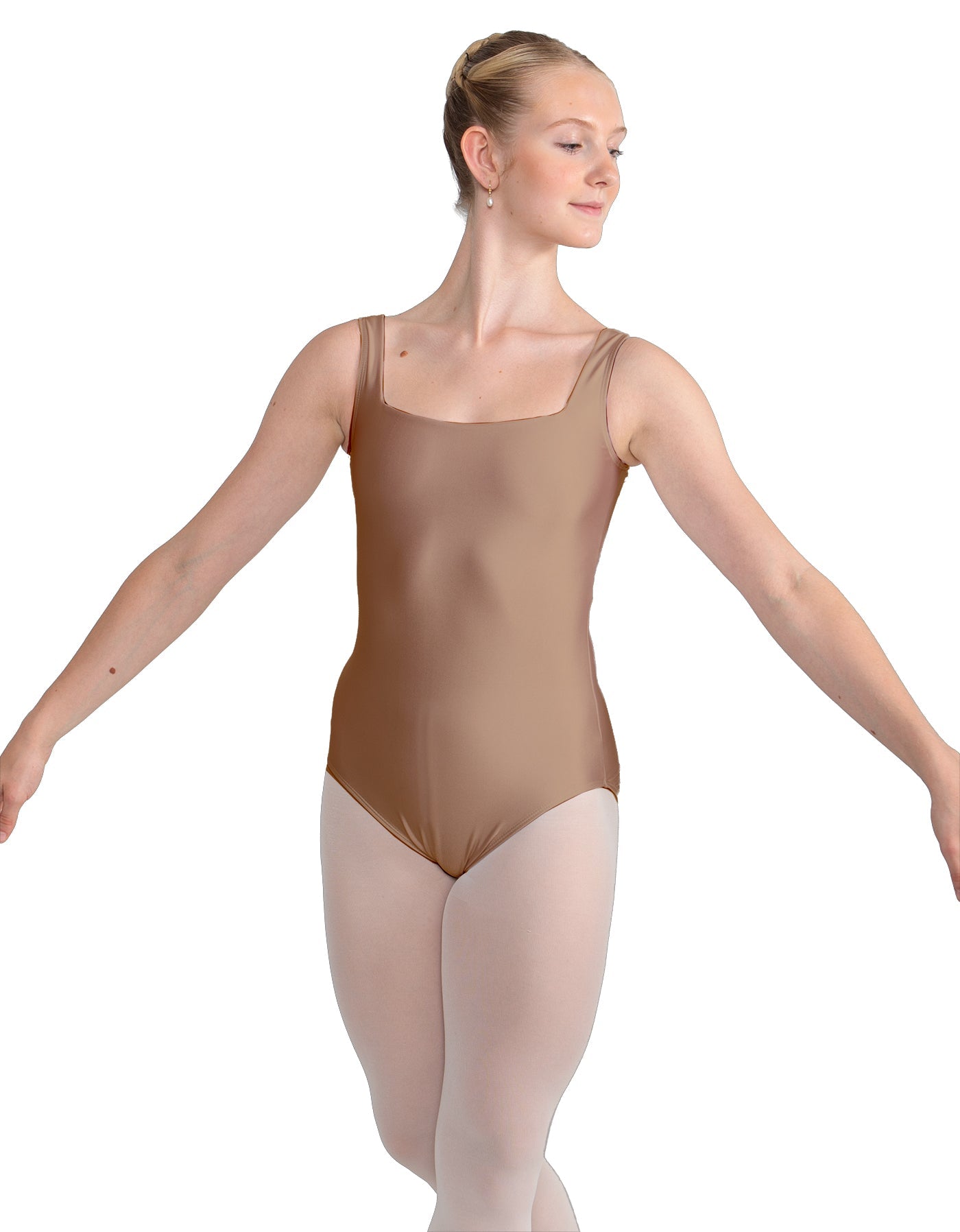 Solid Lycra Square Neck Leotard